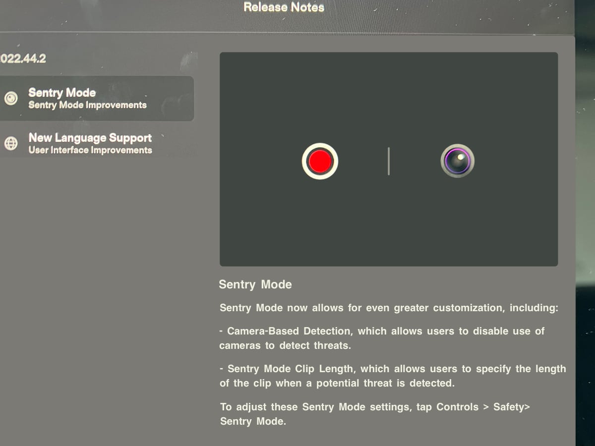 Tesla is adding improvements to Sentry Mode