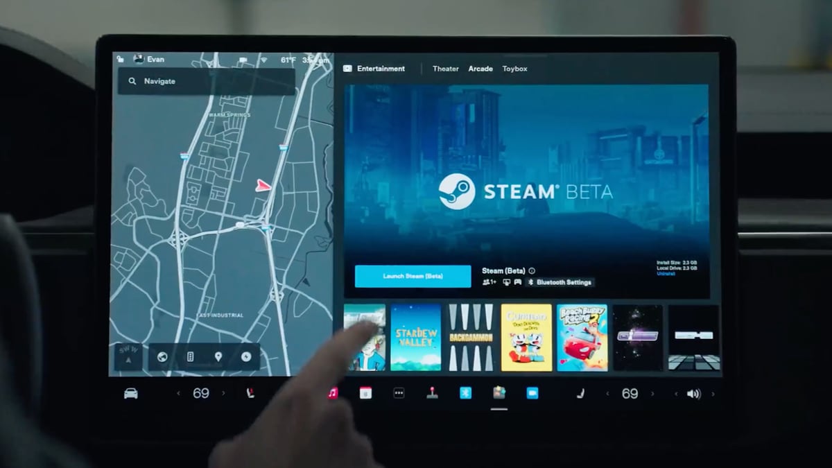 Tesla integrates Steam into the Model S and Model X