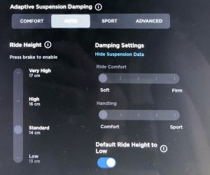 Model S and Model X will automatically adjust their suspension for rough roads in update 2022.20