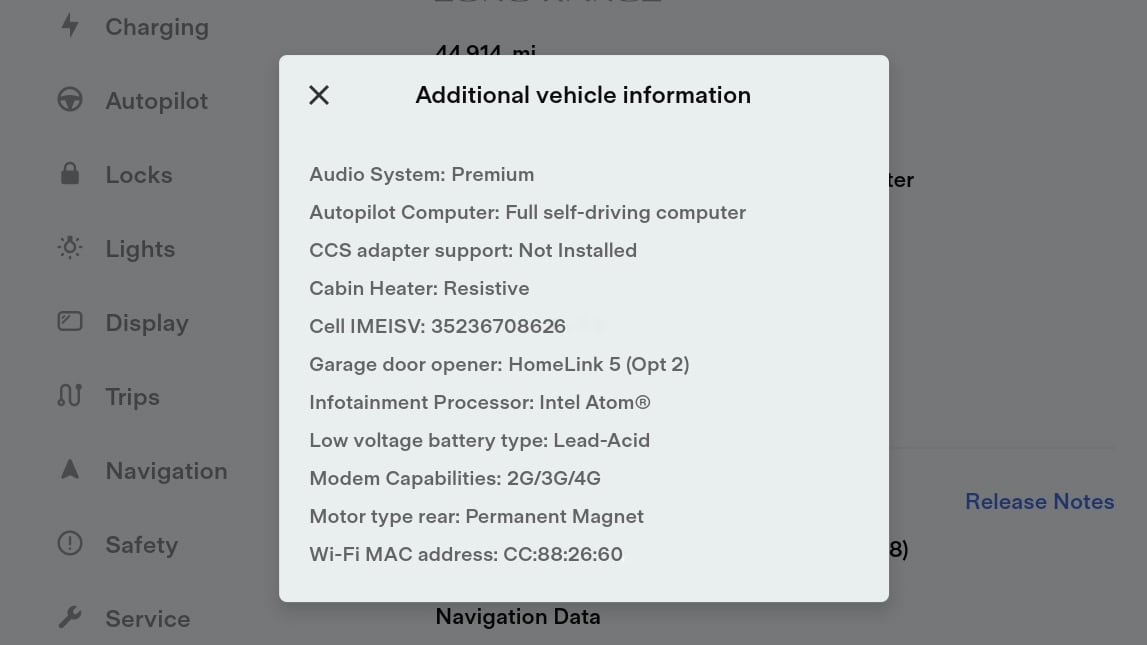 Tesla Heater & Low Voltage Battery feature in update 2022.16