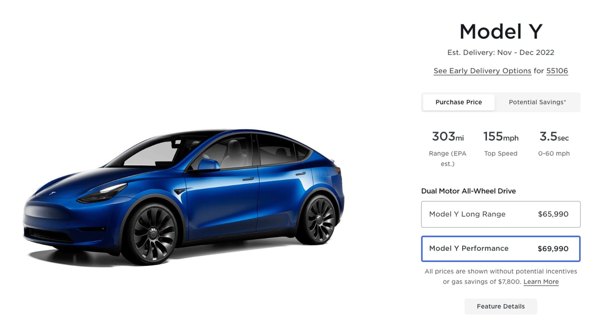 Wait times for a Tesla have been drastically reduced