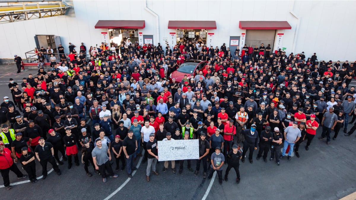 Tesla produces its 2 millionth vehicle at Fremont/Nevada