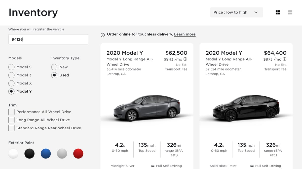 Tesla is bringing a new approach to buying a used car