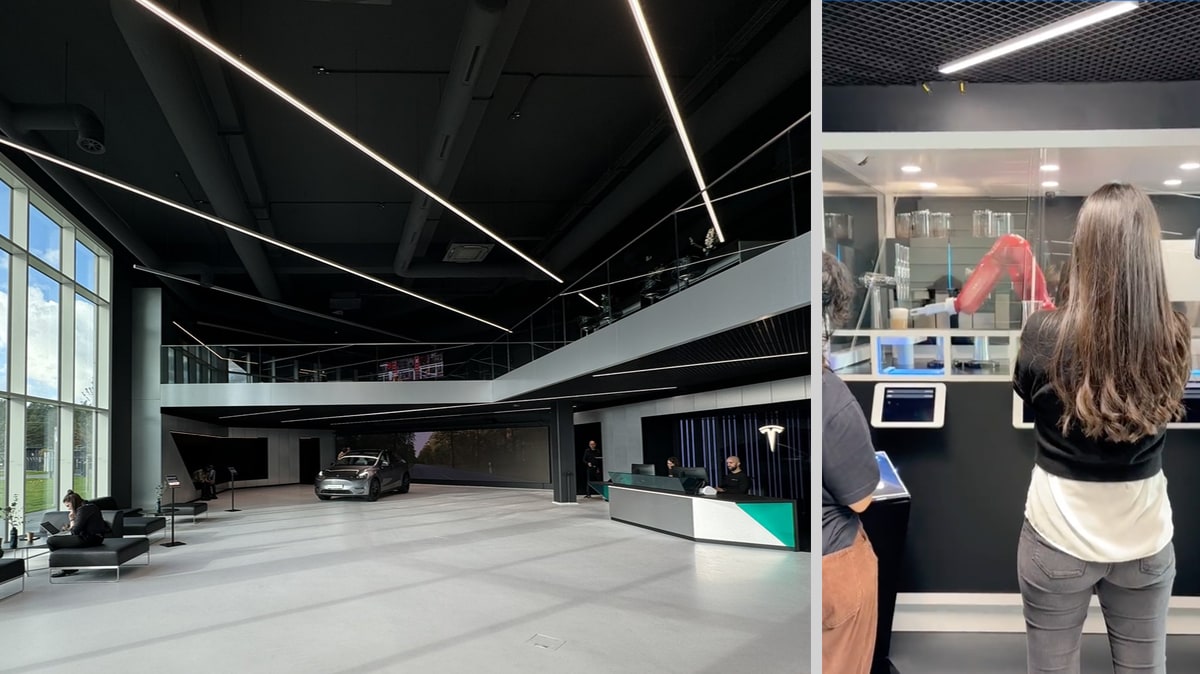 Tesla built a new lobby for its Giga Berlin factory