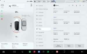 How To View Tesla Odometer in the Car or App