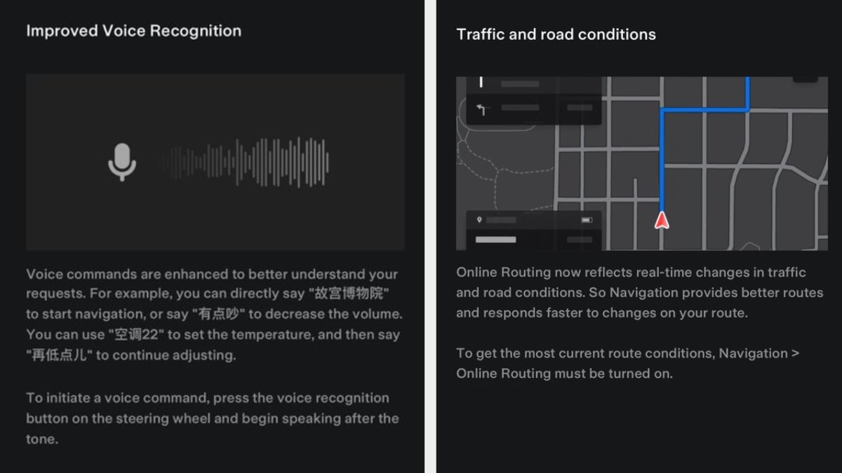 Tesla made significant improvements to its voice command system in China