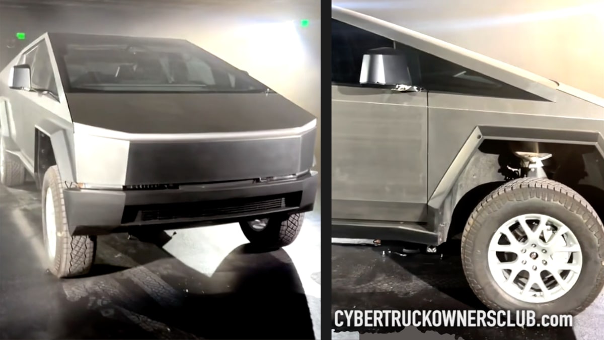 Cybertruck Air Suspension Shown in Videos