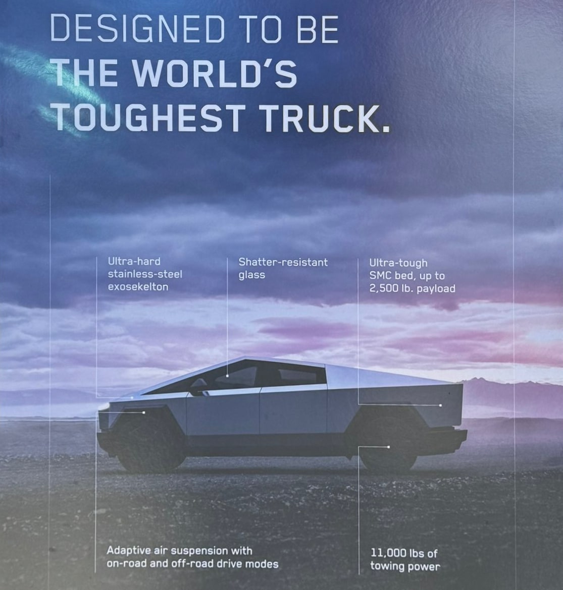 Tesla details the Cybertruck's official payload and towing capabilities