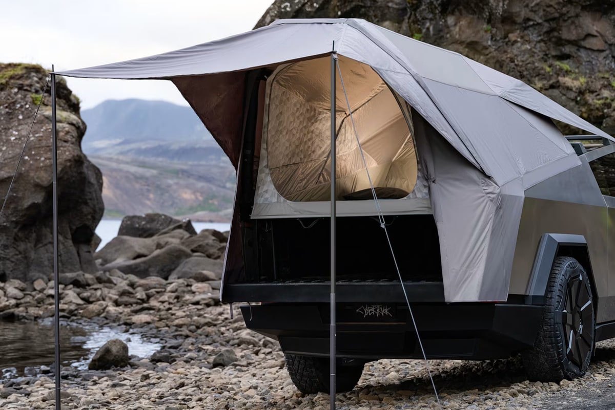 Basecamp is a tent made specifically for the Cybertruck