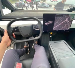 New Cybertruck Photos Reveal New Steering Wheel, Center Console and More