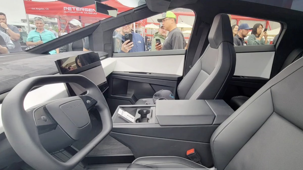 The Cybertruck appears to feature ventilated seats