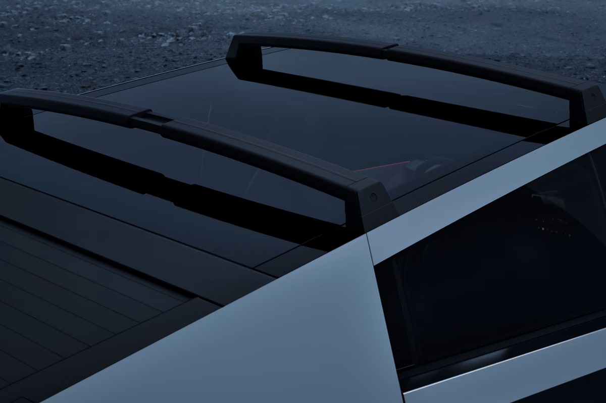 Tesla is offering a roof rack for the Cybertruck, similar to other models