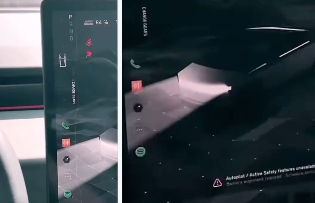 A closer look at the Cybertruck's UI