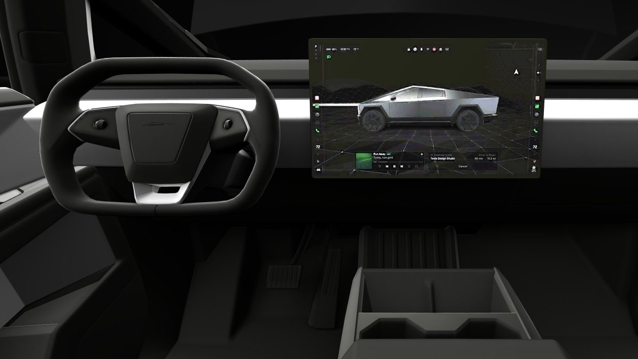 A closer look at the Cybertruck's UI