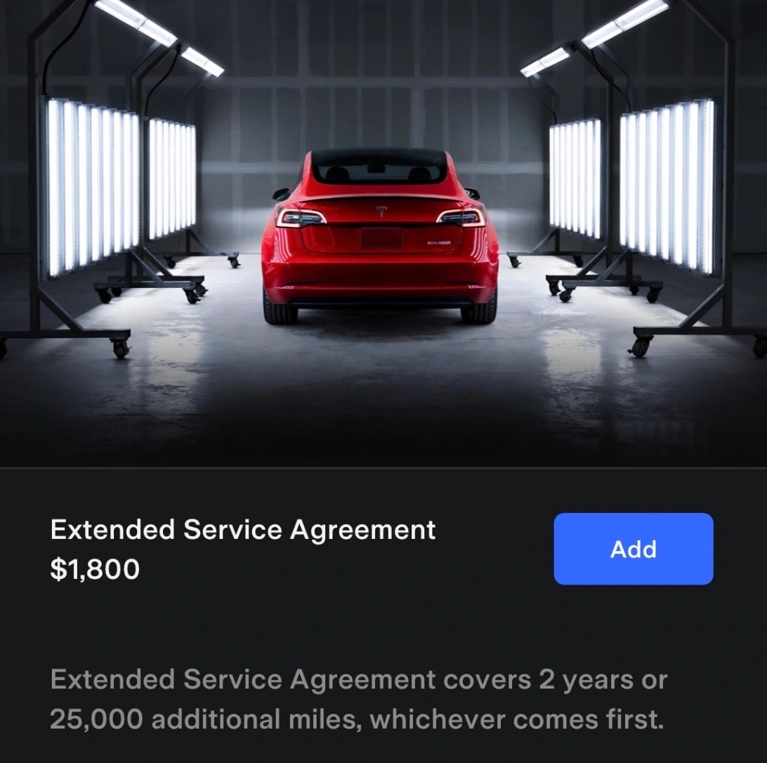 Tesla now offers an extended warranty in some regions