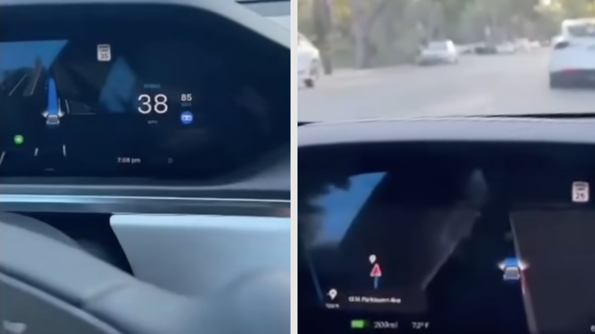 Musk shows off Tesla's FSD V12