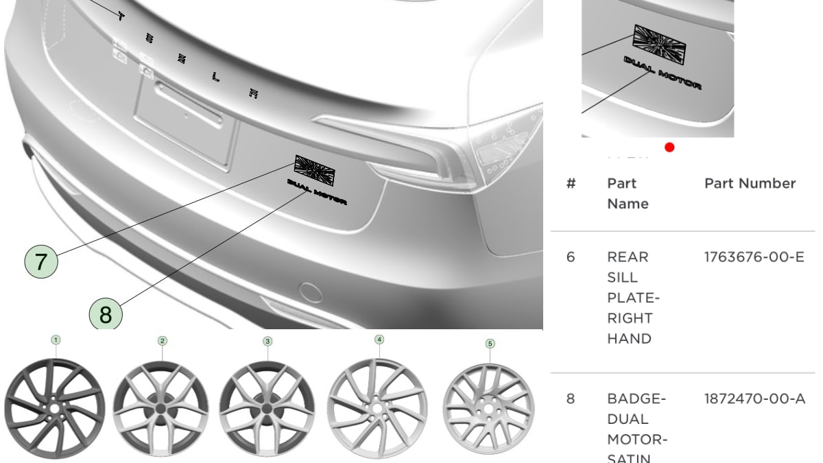 Tesla leaked the rear badge for the new Model 3 performance