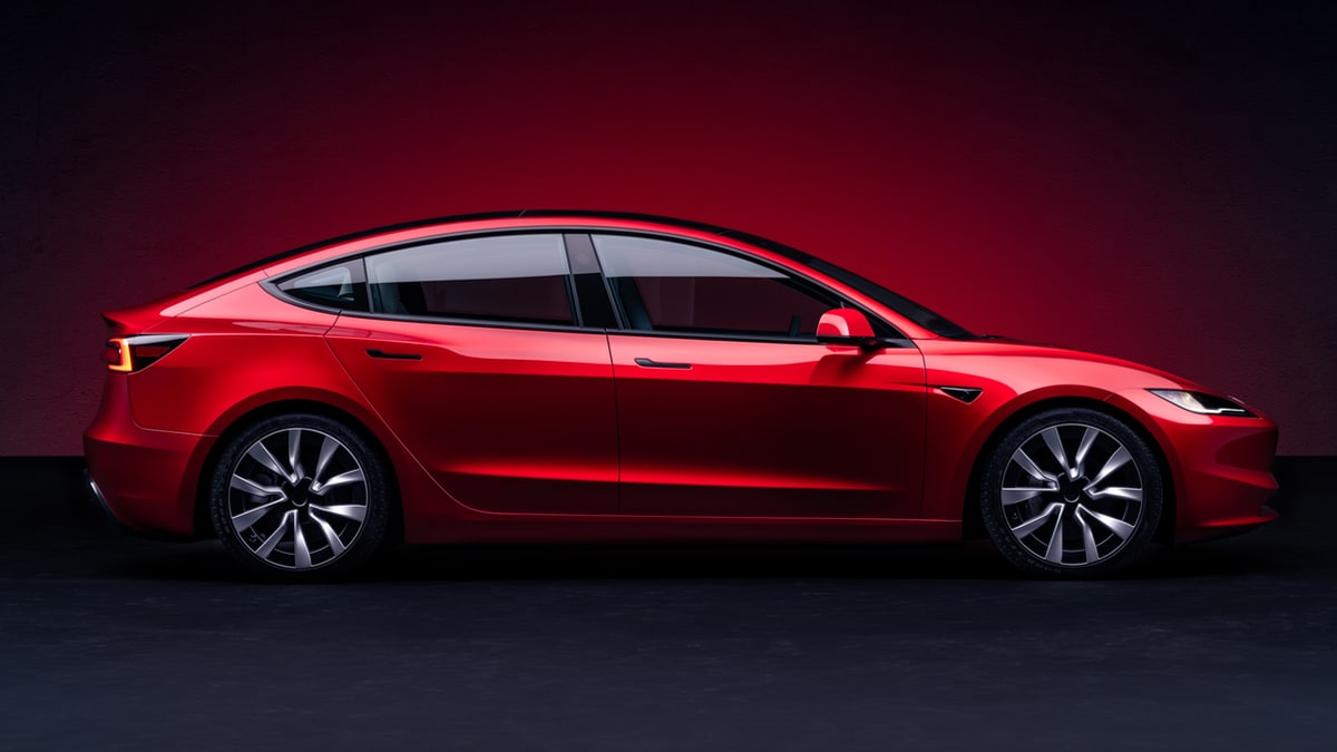 Tesla's new Model 3 received a host of exterior and interior upgrades
