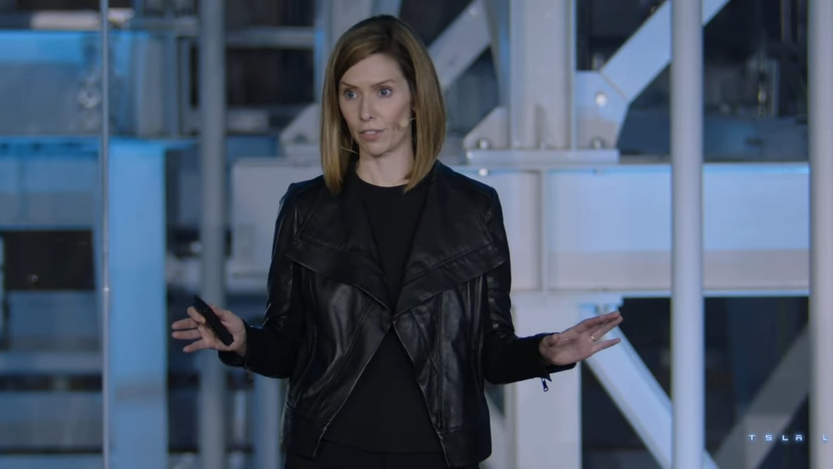 Rebecca Tinucci at Tesla's Investor Day 2023