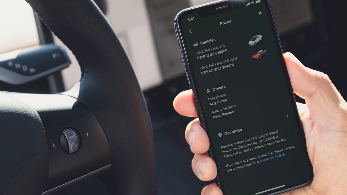 You can manage Tesla Insurance payments, coverage and claims directly in Tesla app