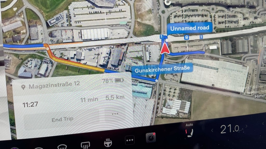 Tesla Navigation Improvements feature in update 2025.8.8.1