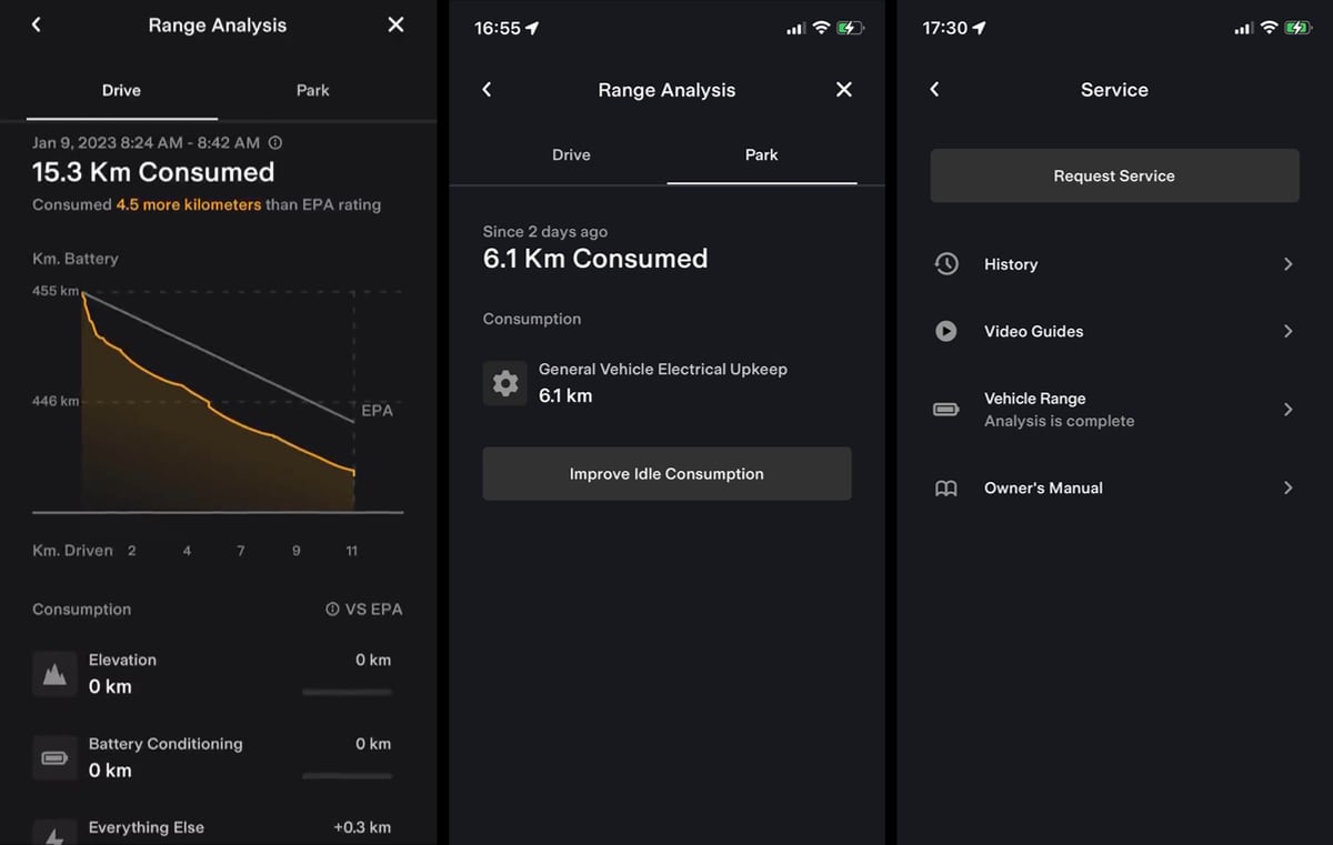Tesla will let you view how your vehicle is consuming energy via the Tesla app