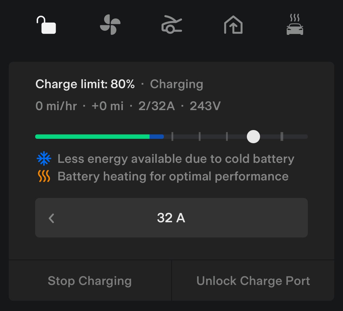 Tesla Improvements to Charging feature in update 4.19