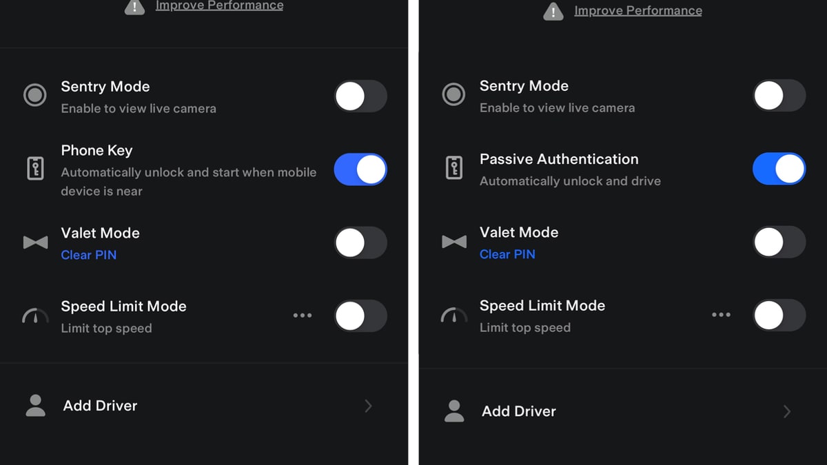 Tesla Phone Key Description feature in update 4.23.2