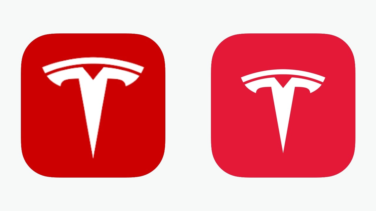 Tesla App Icon feature in update 4.23