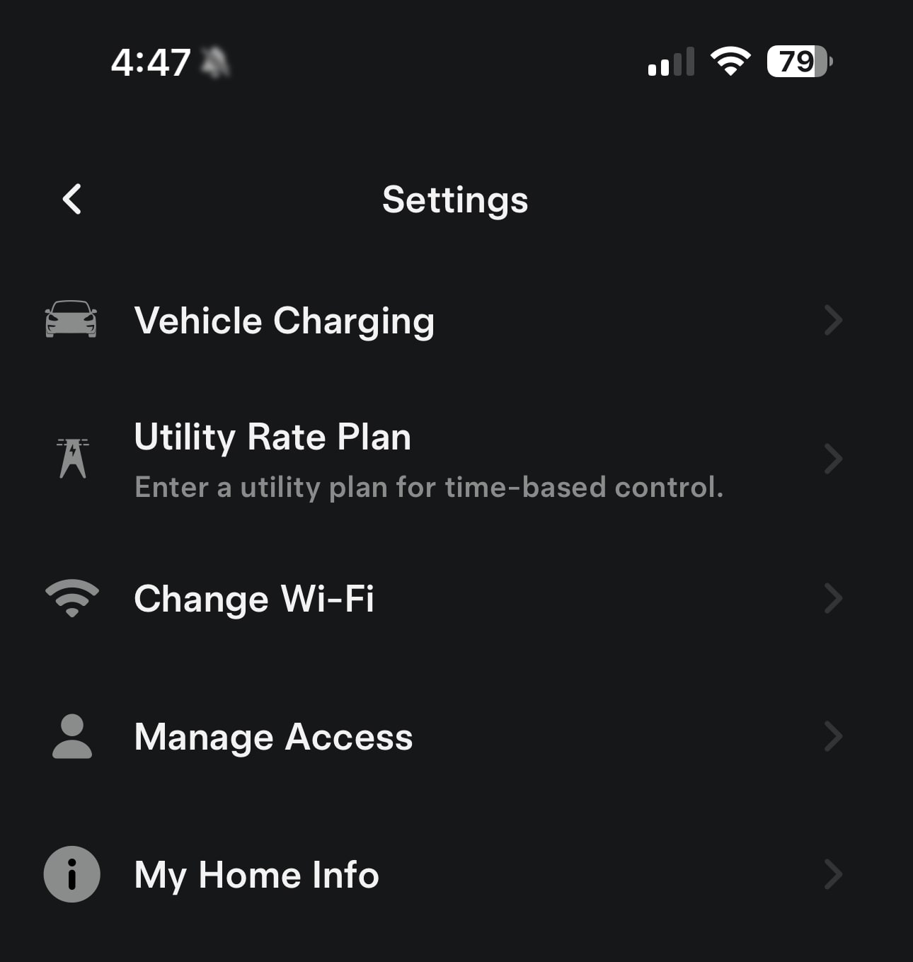 Tesla Electric Rate Plan feature in update 4.28
