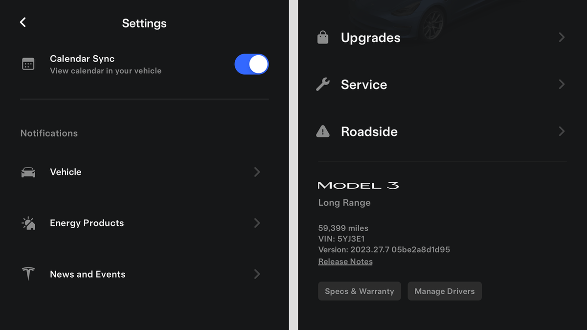 Tesla Other Changes feature in update 4.28