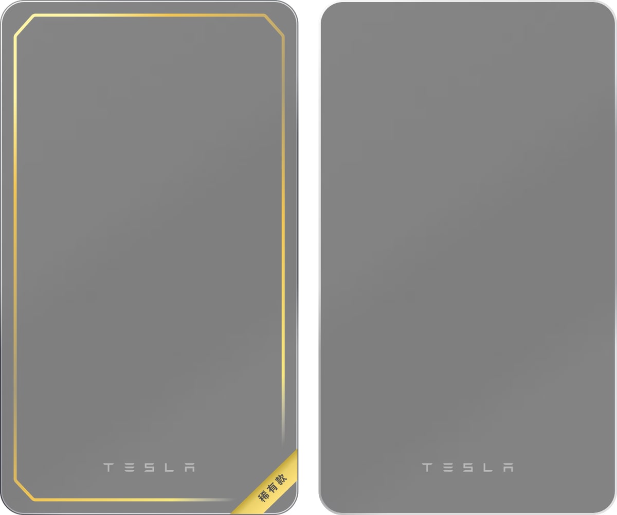 Tesla Commemorative Cards feature in update 4.29