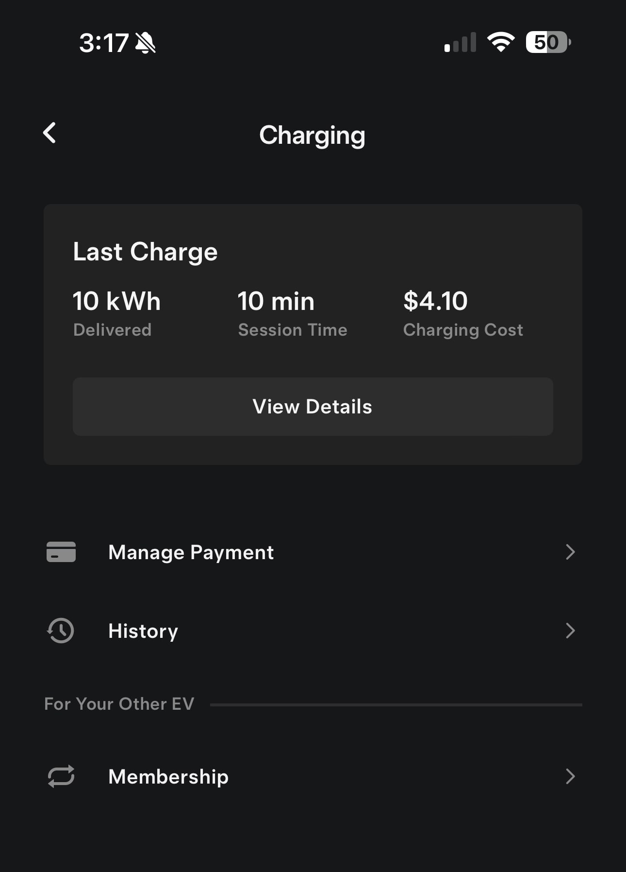Tesla Non-Tesla Charging Membership feature in update 4.30.5