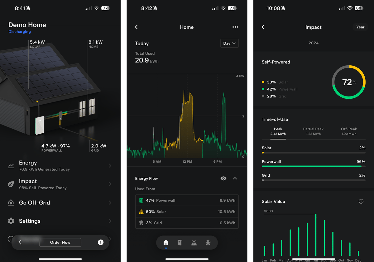 Tesla Tesla Energy Demo feature in update 4.30