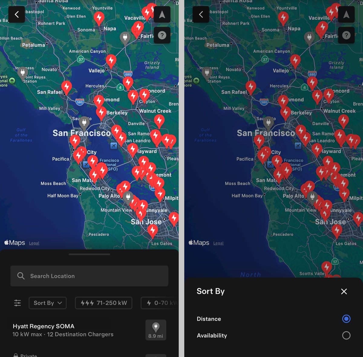 Tesla New Options for Other EV Charging feature in update 4.35.1