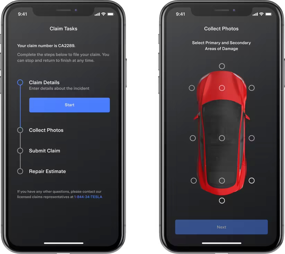 Tesla Tesla Insurance feature in update 4.4.1