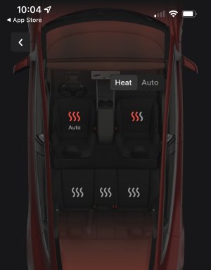 Tesla adds automatic seat temperature to the Tesla app
