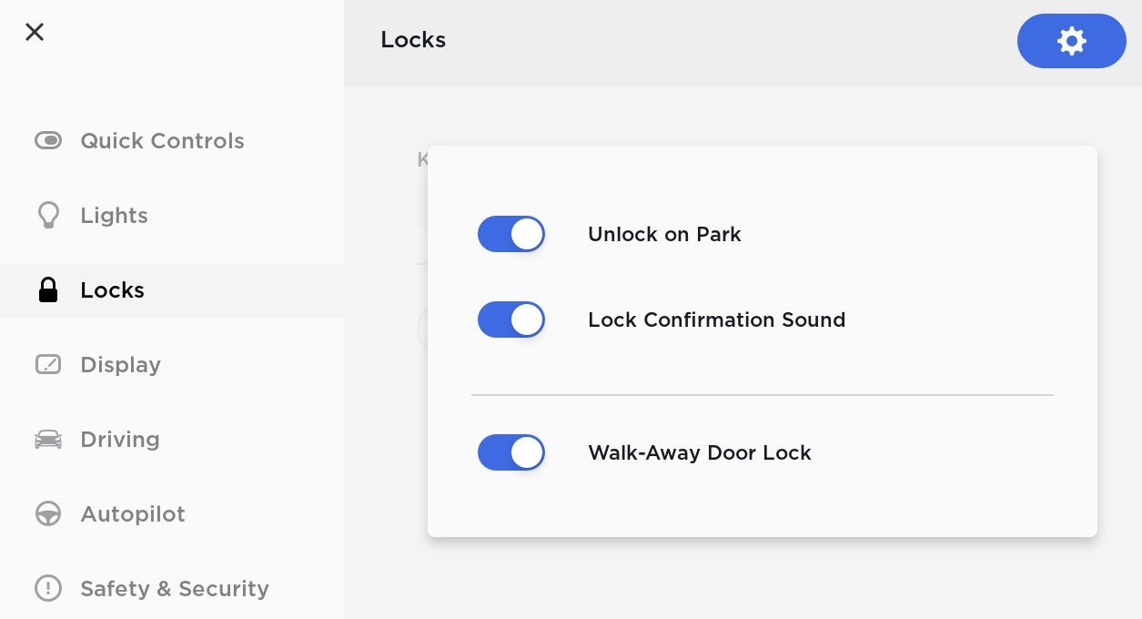 Tesla Lock Confirmation Sound feature in update 2018.28.5