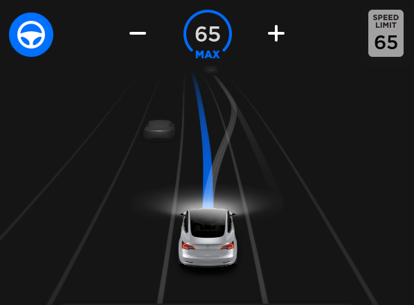 Tesla Autopilot 自动辅助驾驶导航（测试版） feature in update 2018.48.1
