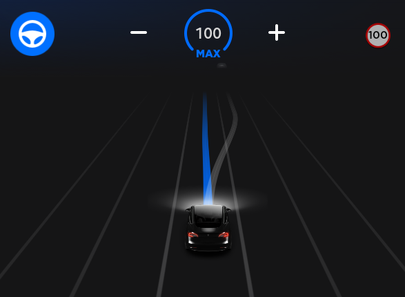 Tesla Navigeren met Autopilot (bèta) feature in update 2019.12.1.1