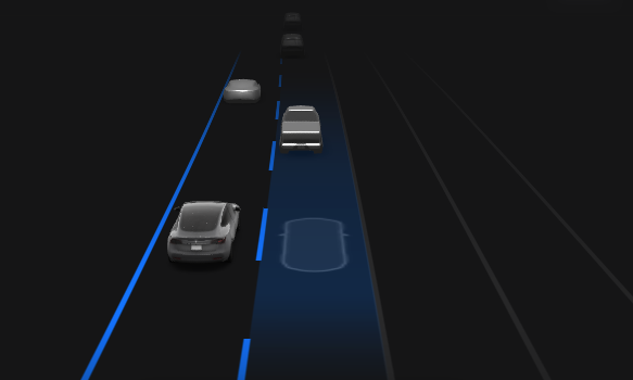 Tesla Automatic Lane Change feature in update 2019.32.10.1