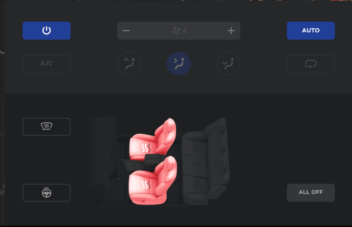 Tesla Clima frío feature in update 2019.4.2