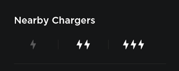 Tesla Chargeurs à proximité feature in update 2020.16.2