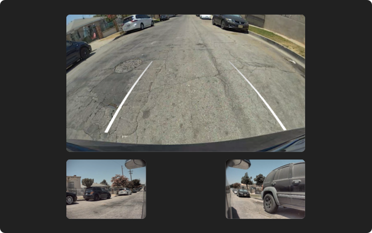 Enlarge side-view cameras when backing up in your Tesla