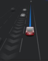 Tesla Adjacent Lane Speeds feature in update 2020.4.1