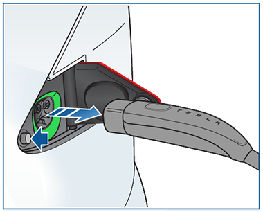 Tesla Unlatching Charge Cable feature in update 2020.48.10