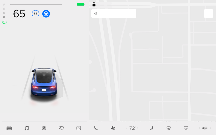 Tesla Driving Visualization Improvements feature in update 2020.48.25