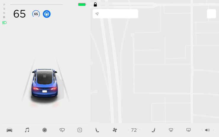 Tesla Driving Visualization Improvements feature in update 2020.48.26