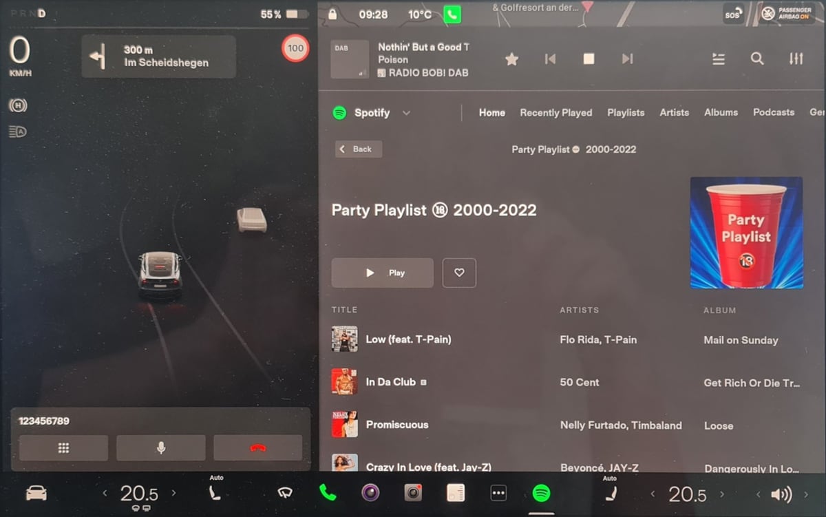 Tesla Dark Mode feature in update 2022.28.1