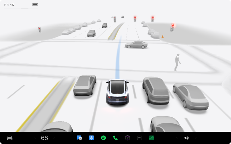 Tesla Driving Visualization Improvements feature in update 2023.27.5